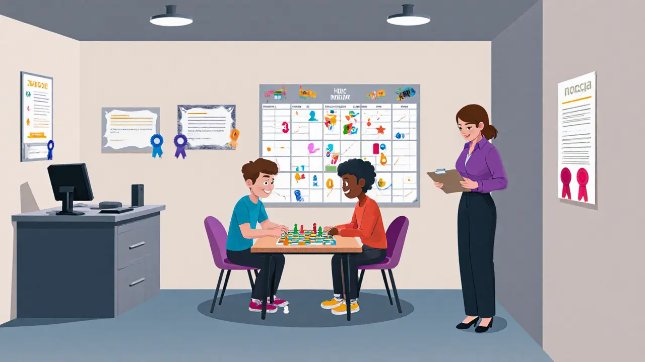 Česká pilotní peer mentoringová seance v senzoricky příjemné místnosti.