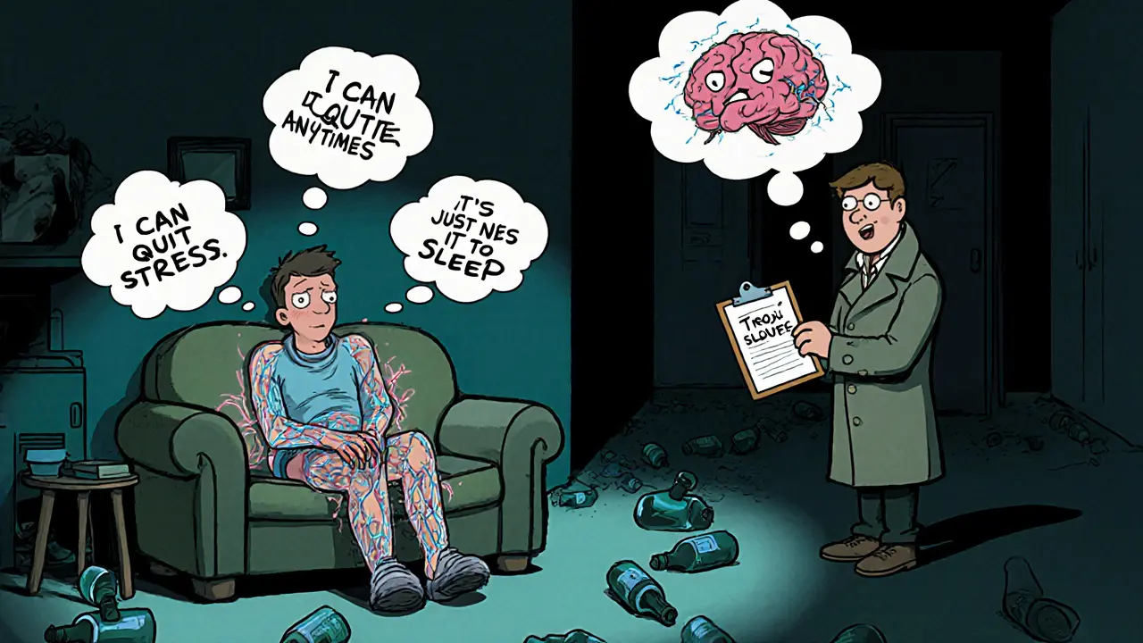 Kognitivní omyly u závislostí: Jak pracovat s racionalizací a popřením