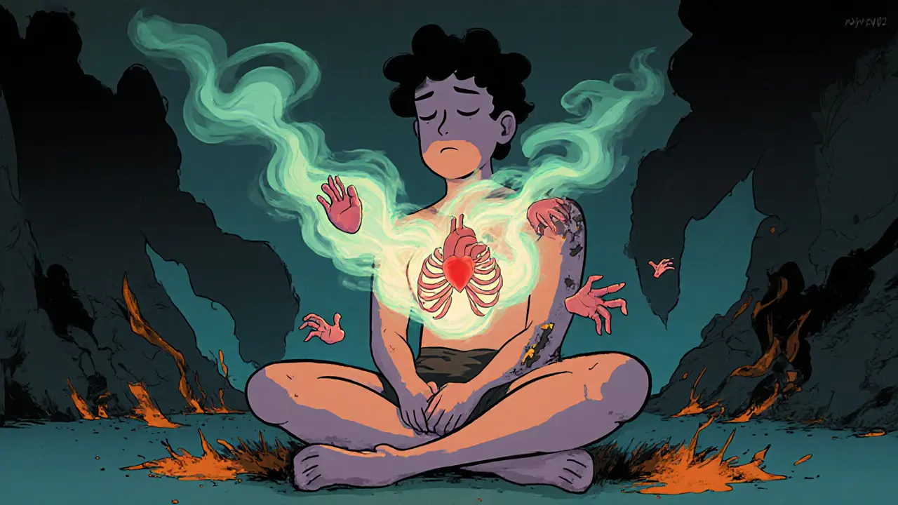 Role těla v terapii traumatu: Dýchání, pohyb a somatické intervence