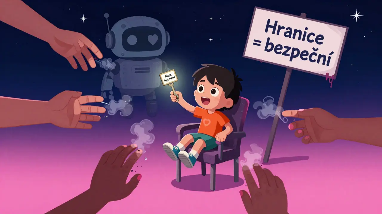 Dítě drží klíč od svého tajemství, zatímco ruce dospělých se rozplynou.