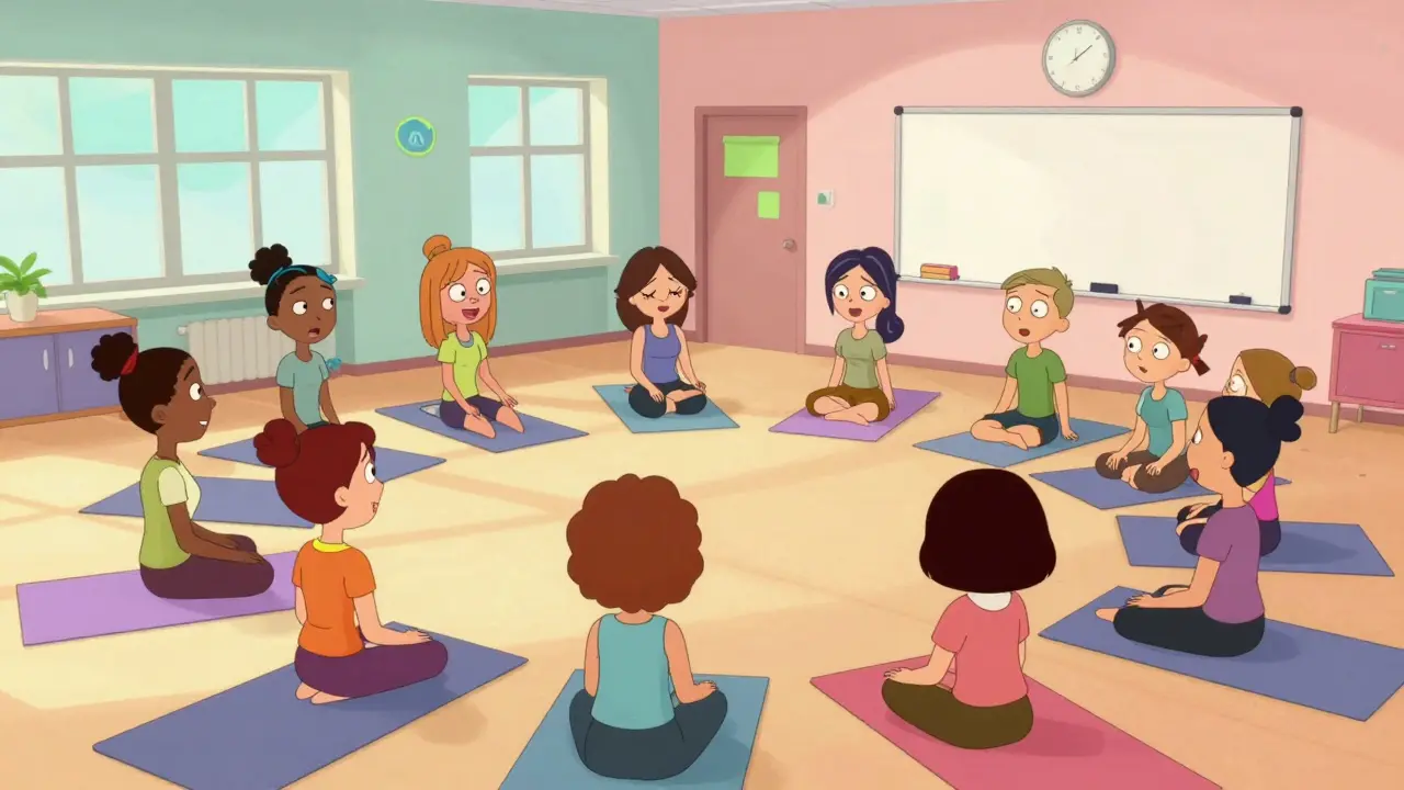 Strukturovaný den v rezidenční léčbě: skupinová terapie, cvičení a vzdělávání