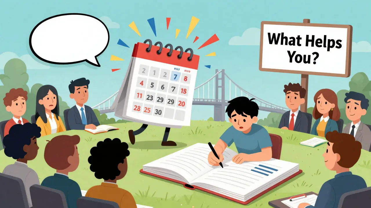 Tým přeměňuje konflikt na podporu, když jedna osoba píše poznámky, které vytvářejí most.