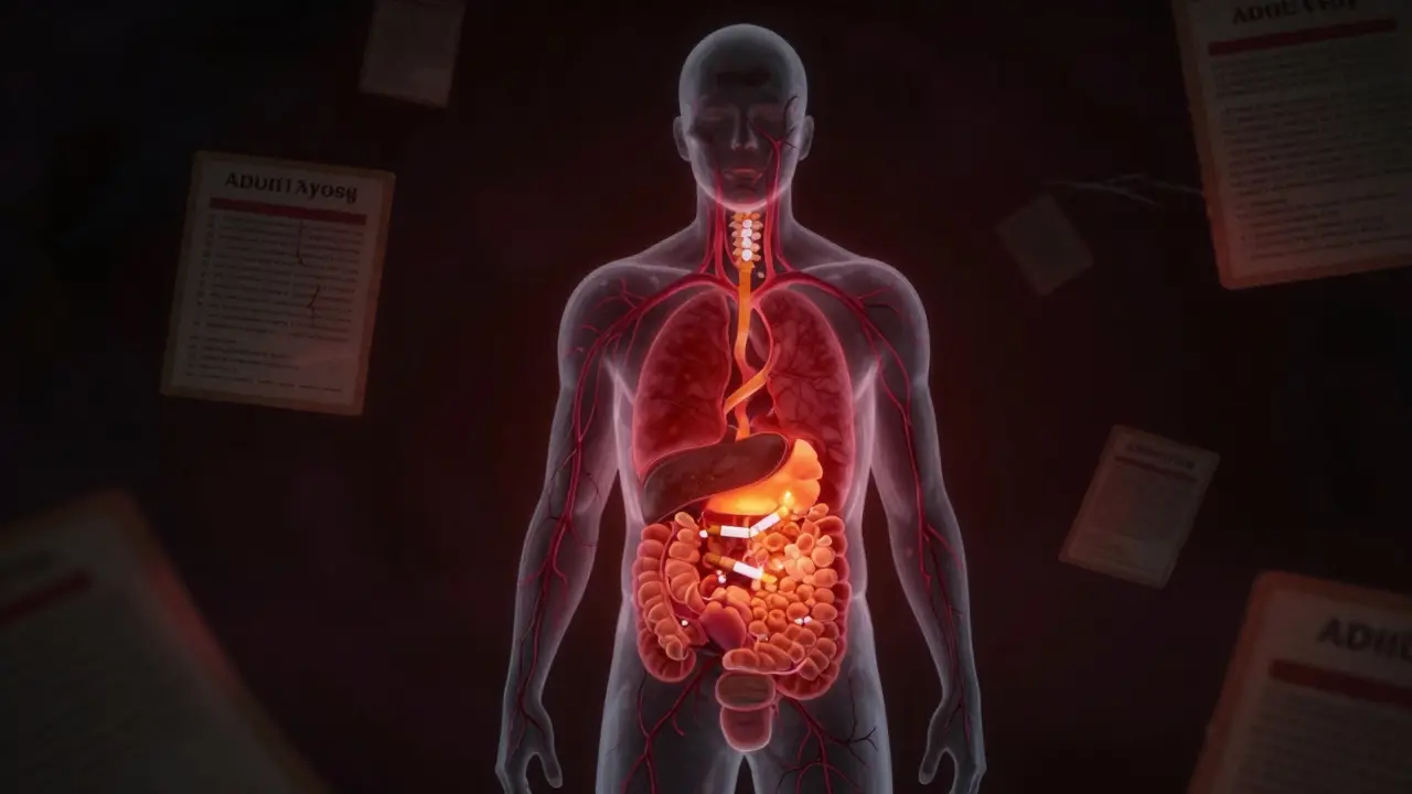 Surrealistická vizualizace biologických dopadů izolace na tělo