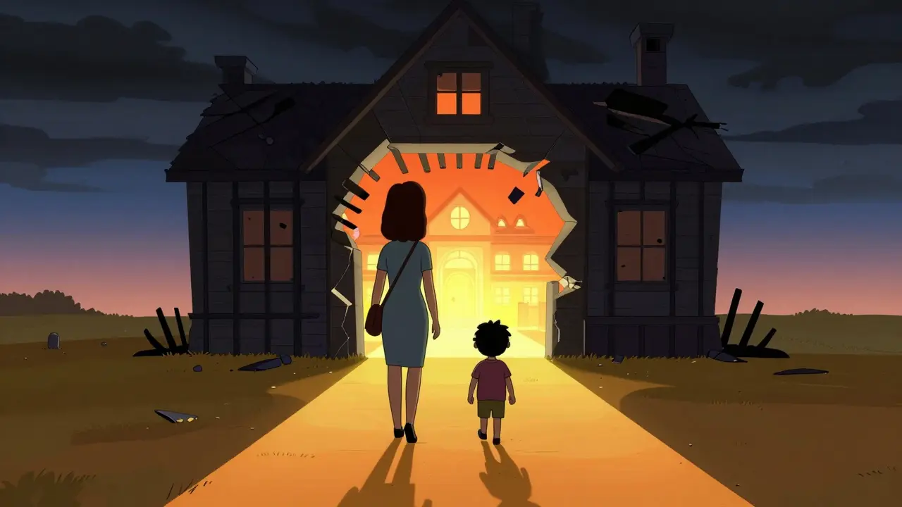 Útek z domova do bezpečného útočiště, animace