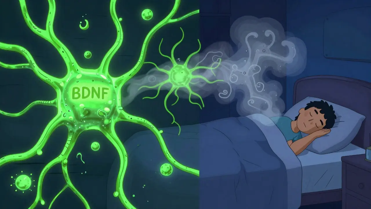 Růst neuronů a klidný spánek jako metafora uzdravení