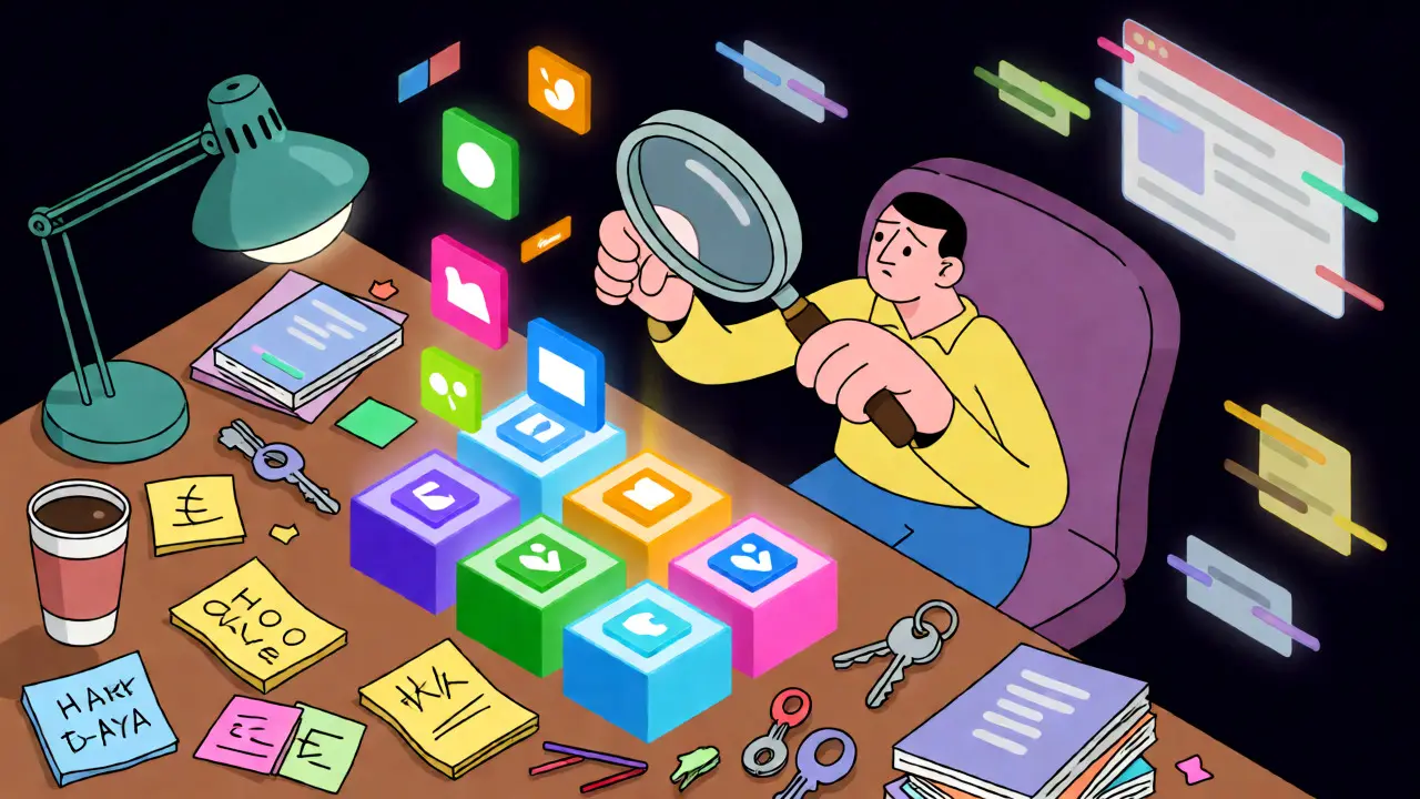 Izometrická scéna uspořádávání digitálních úkolů a poznámek